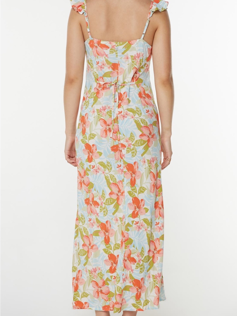 🌺 Roxy Sur La Plage “Daydreamer” Floral Maxi Dress Cover-Up | NWT | Medium 🌺 - Picture 3 of 11